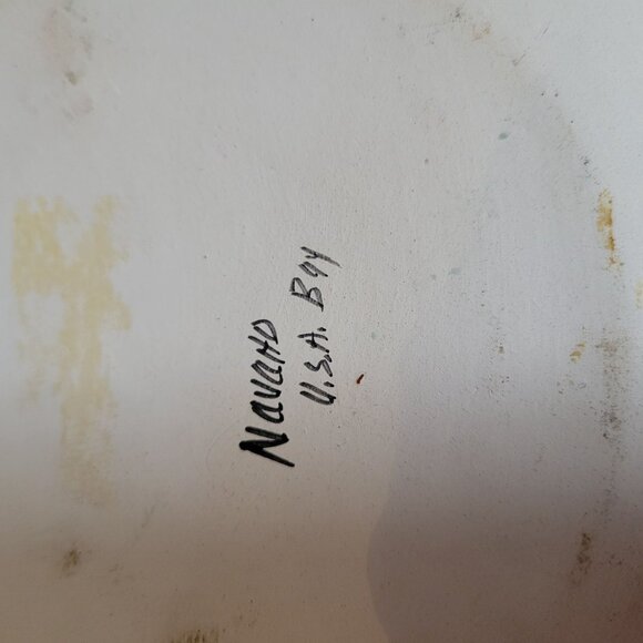 Handcrafted Navajo Pottery Bowl With Traditional Geometric Carvings - 7.5" Diame - Picture 4 of 7